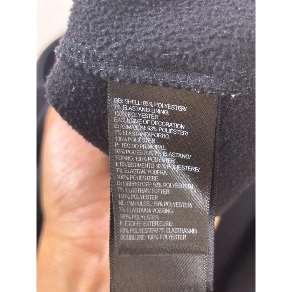 The North Face Mens Nimble Softshell Jacket Black Full Zip Large